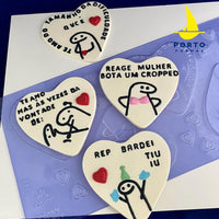Thumbnail for Folha de Modelagem - Coração Tablete Flork 500gr - PF888