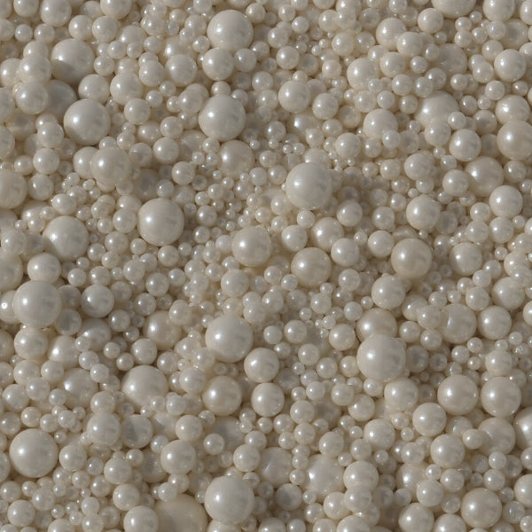 Sprinkles E Pérolas - Mix Pérolas Brancas - 80gr