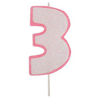 Thumbnail for Vela Modecor Brilhante Rosa - Número 3
