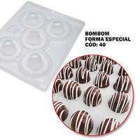 Thumbnail for Forma de Chocolate Especial 3 Partes - Bombom e Trufa Especial BWB40