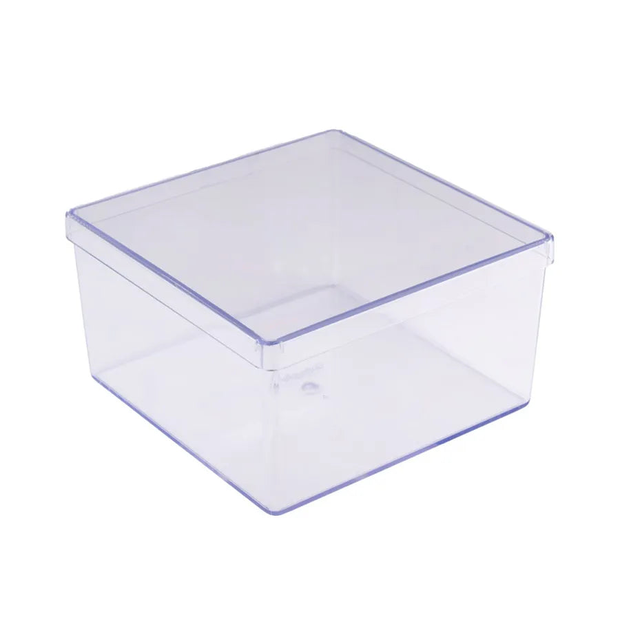 Cake Box Quadrado Cristal Com Tampa - BLUESTAR