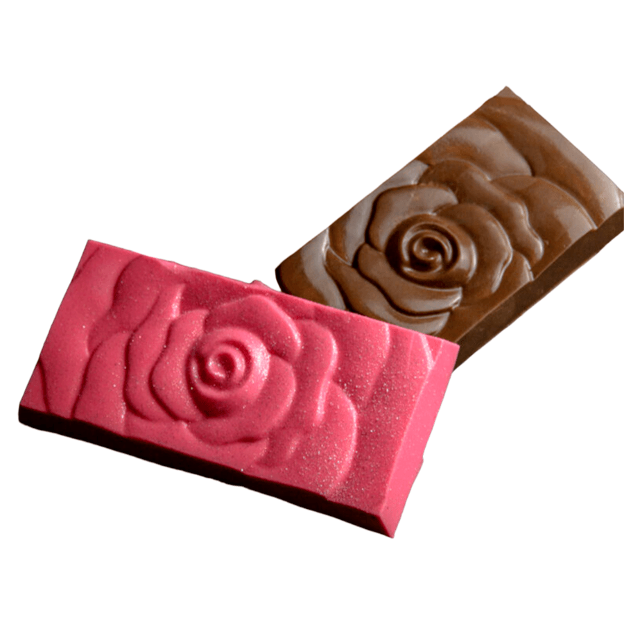 Forma de Chocolate Especial 3 Partes - Tablete Rosa - BWB10386