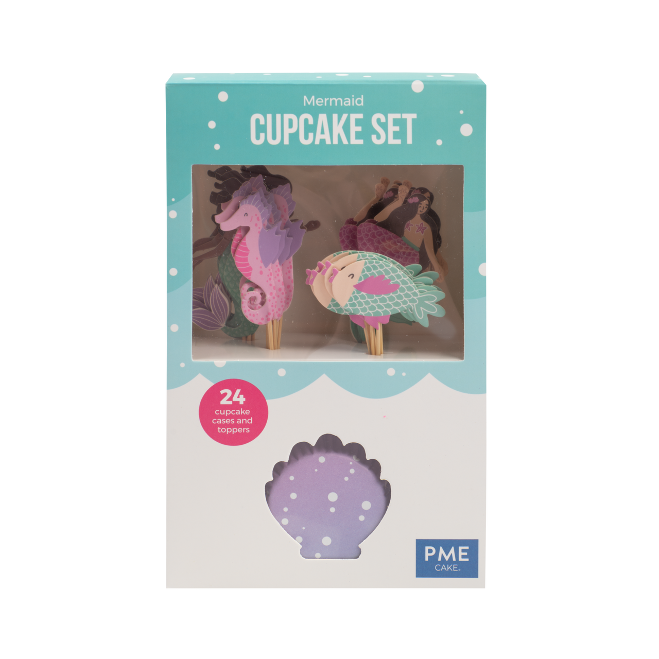 Conjunto Cupcake Sereia 24un - PME