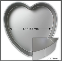 Thumbnail for Forma Alumínio Coração 15,2 x 7,6 cm - PME