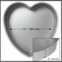 Thumbnail for Forma Alumínio Coração 30,5cm x 7,6 cm - PME