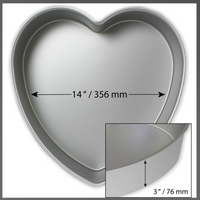 Thumbnail for Forma Alumínio Coração 35,6cm x 7,6 cm - PME