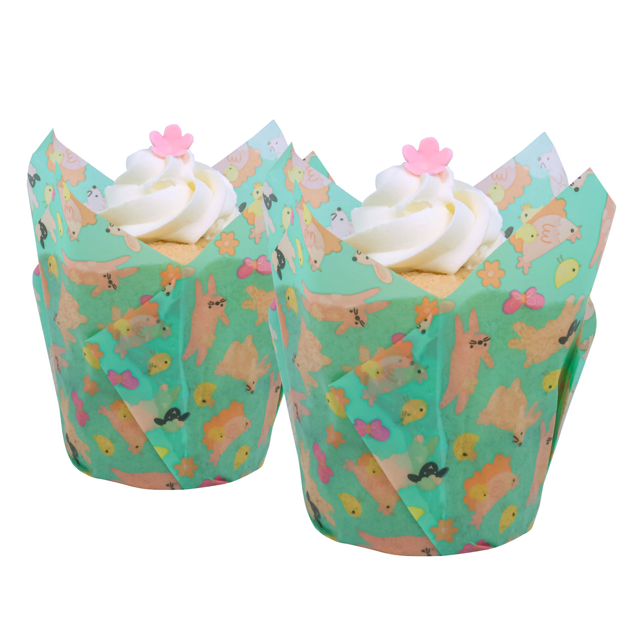 Tulipa Cupcake Animais Páscoa 24un - PME