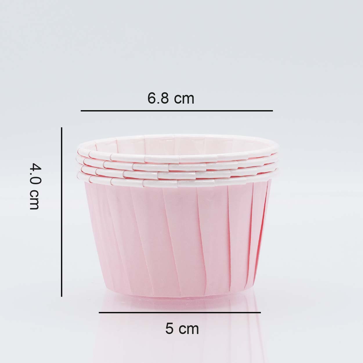 Cápsula Cupcake Rosa Bebe - JustAddLove