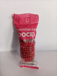 Thumbnail for Forminha para doces Nº 6 Vermelha Metalizada - 50 un