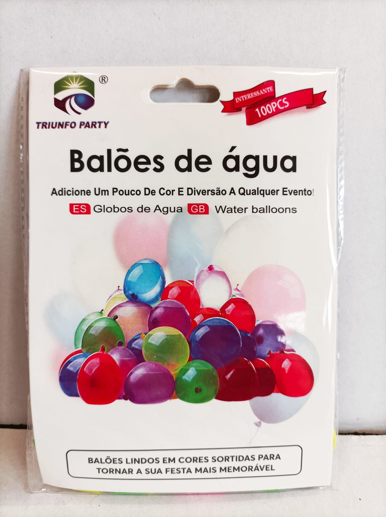 Kit Balões de Água - 100pcs