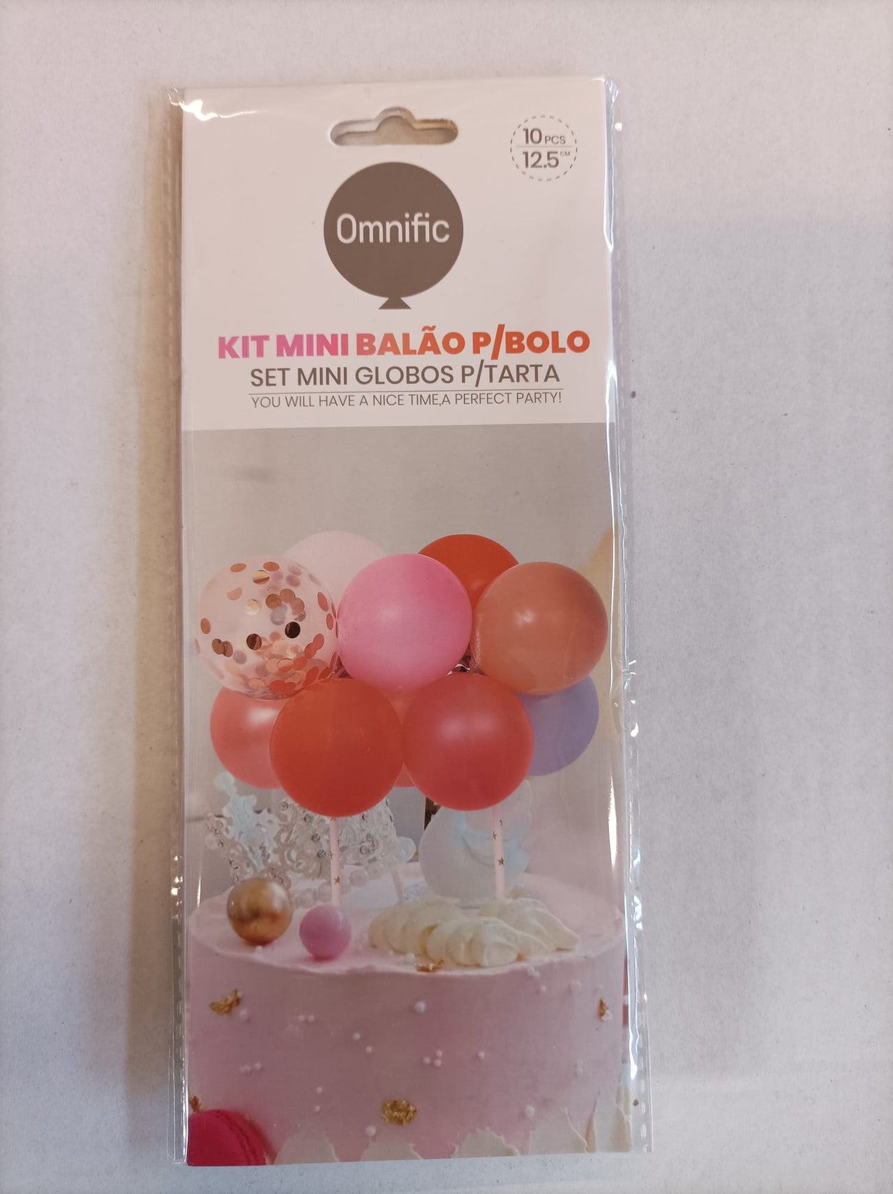Kit Mini Balão para Bolo - 10pcs