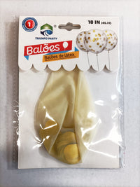 Thumbnail for Balão com Confeti Dourado - 1 pc
