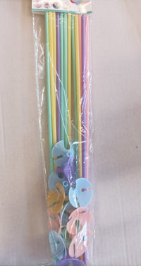 Thumbnail for Varetas  para Balões 42cm Coloridas – 12 Unids