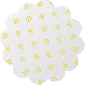 Tapetinho Para Brigadeiro Asterisco Amarelo 7cm