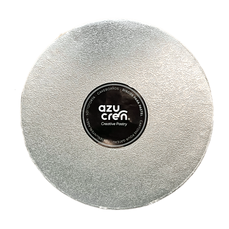 Base Alta Redonda Ø25cm- Prata