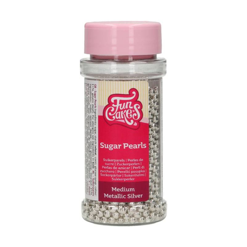 Perola Prata Média Funcakes 80gr