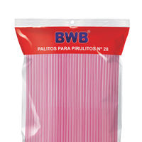 Thumbnail for Palito para Pirulito Grande No 28 Rosa - Pacote c/ 50 UND