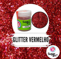 Thumbnail for Glitter em Pó para Decoração Vermelho 5g Sugar Art - PT