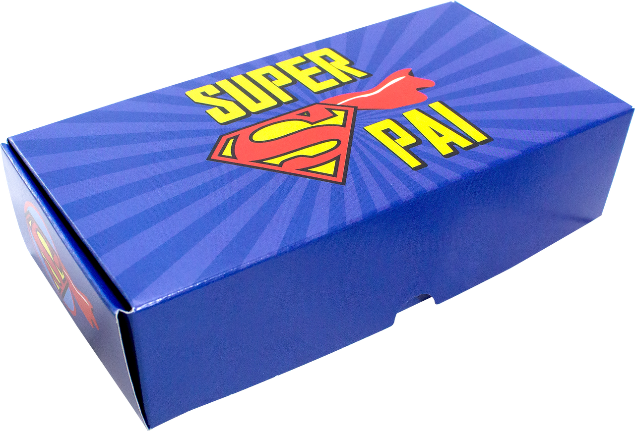Caixa Pratice 8 Doces Super Pai - Pack 10 Unidades