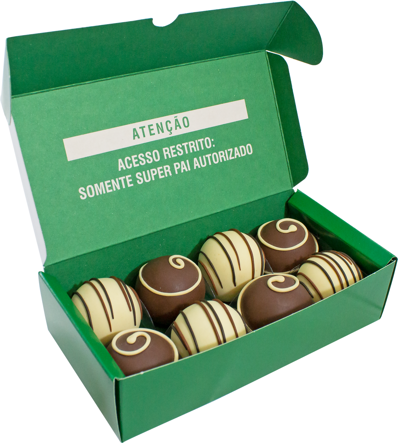 Caixa Pratice 8 Doces Pai Desde Sempre - Pack 10 Unidades