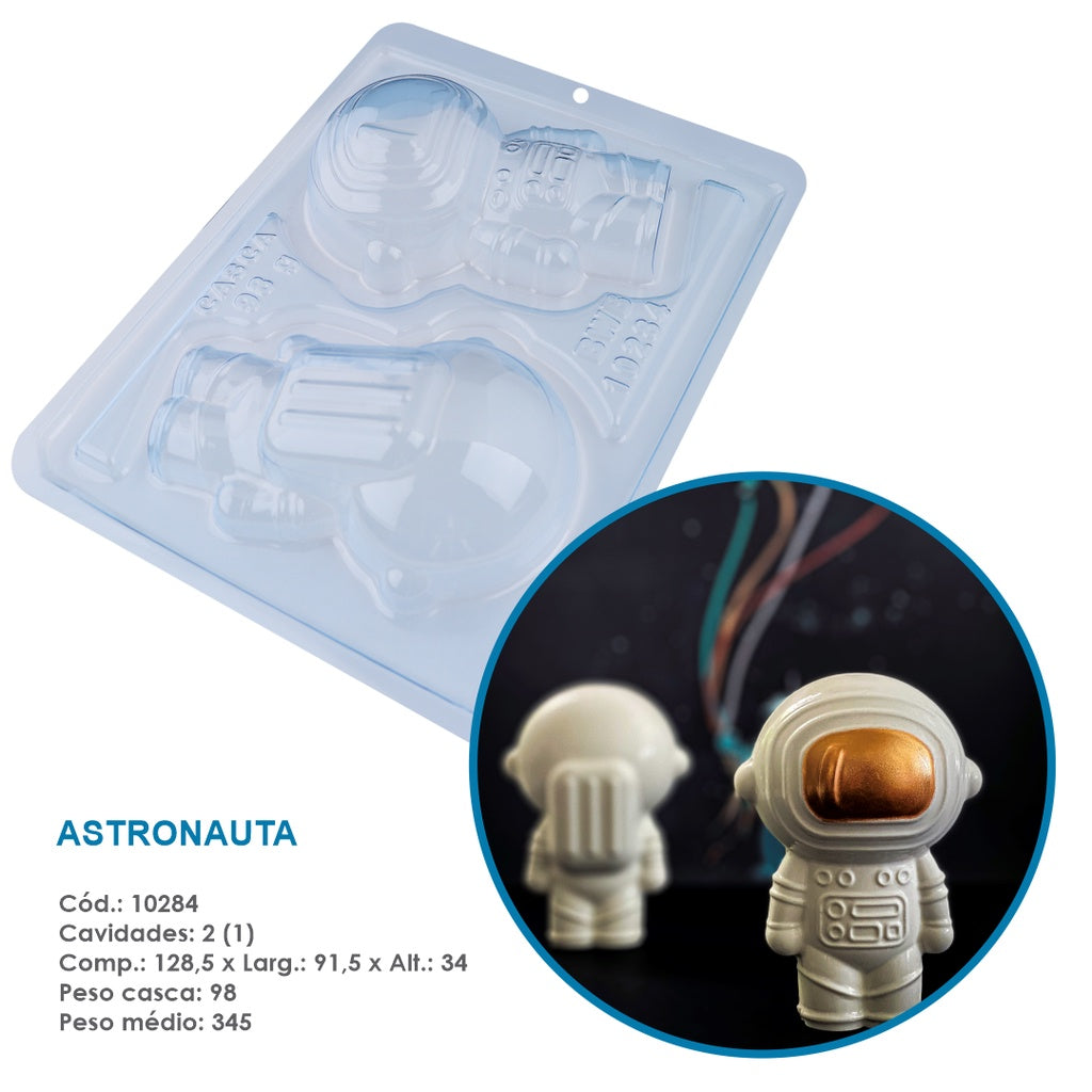 Forma de Chocolate Especial 3 Partes -  Astronauta - BWB10284