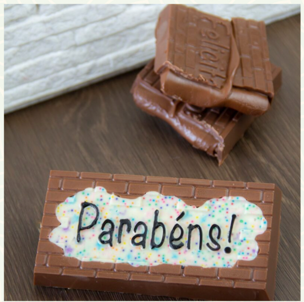 Forma de Chocolate Especial 3 Partes -  Tablete Parabens - BWB10183