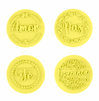 Thumbnail for Kit Carimbos Bons Desejos 5cm  - Amarelo