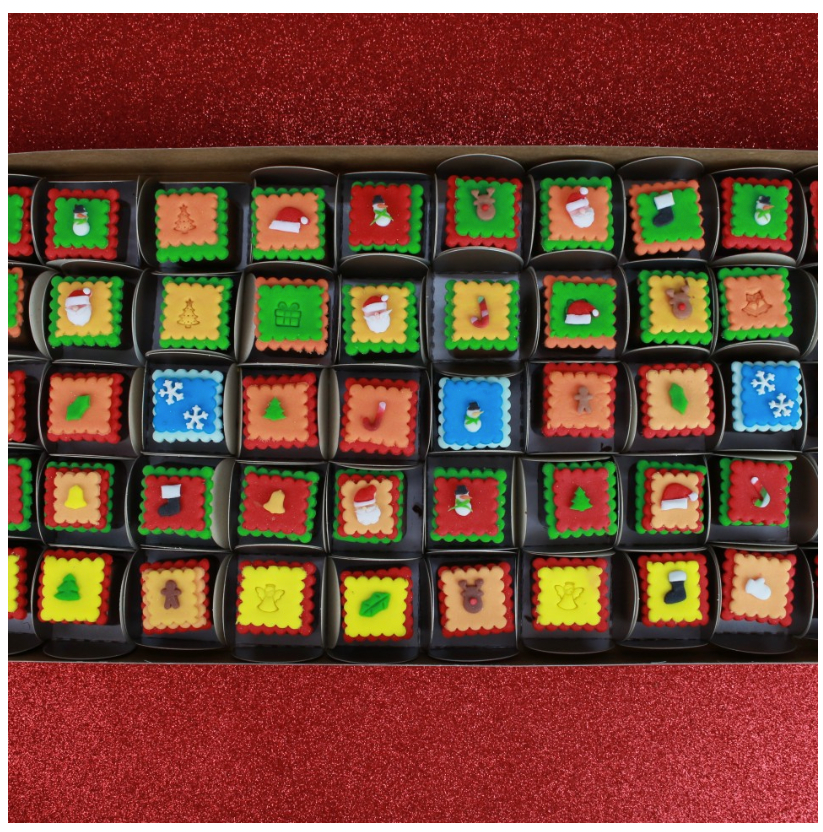 Kit Carimbos Natal Amarelo (2cm)