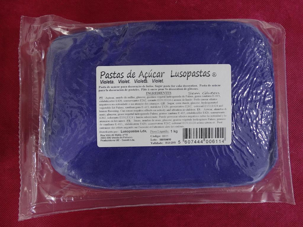 Pasta de Açúcar Violeta 1kg