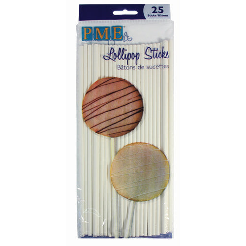 Artigos Diversos - Palitos Para Chupas/Cakepop PME 20 CM- 25 Un