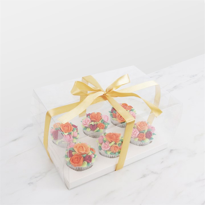 Caixas Diversas - Caixa Cupcake Box 6 Cupcakes Cristal - PME