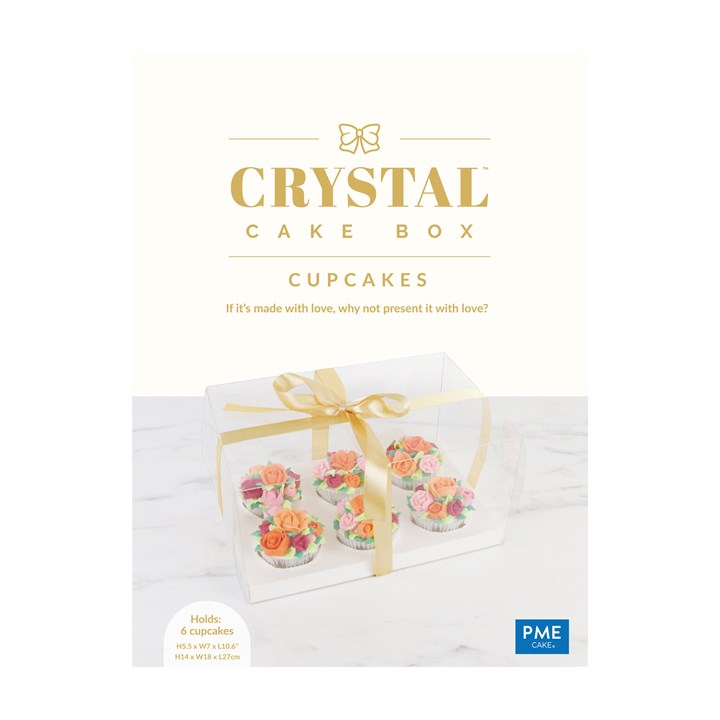 Caixas Diversas - Caixa Cupcake Box 6 Cupcakes Cristal - PME