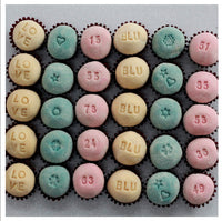 Thumbnail for Carimbos - Kit Carimbos Letras (35pcs) - Rosa Bebê