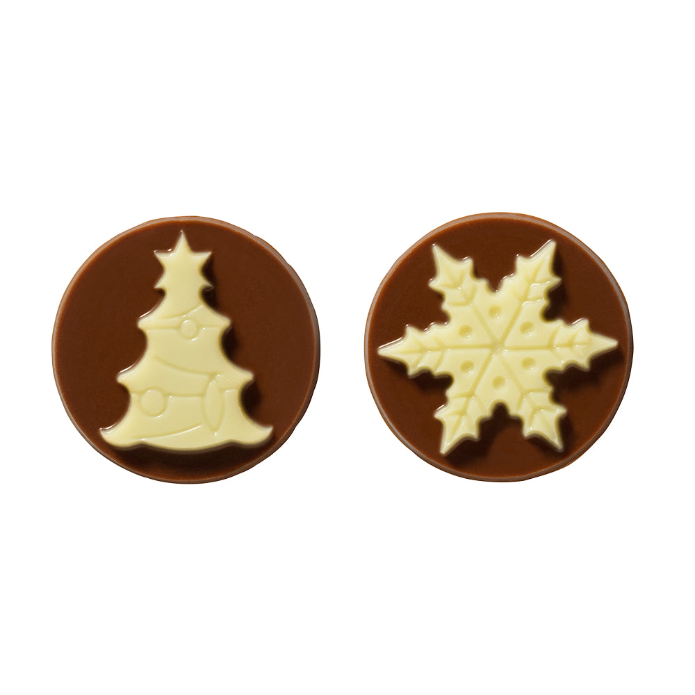 Chocolates - Árvore E Floco De Neve Em Chocolate Callebaut - 324 Un
