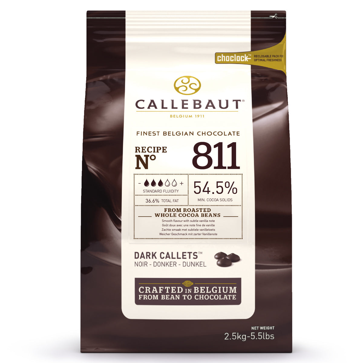 Chocolates - Callebaut Chocolate - Dark 811 - 2,5 Kg