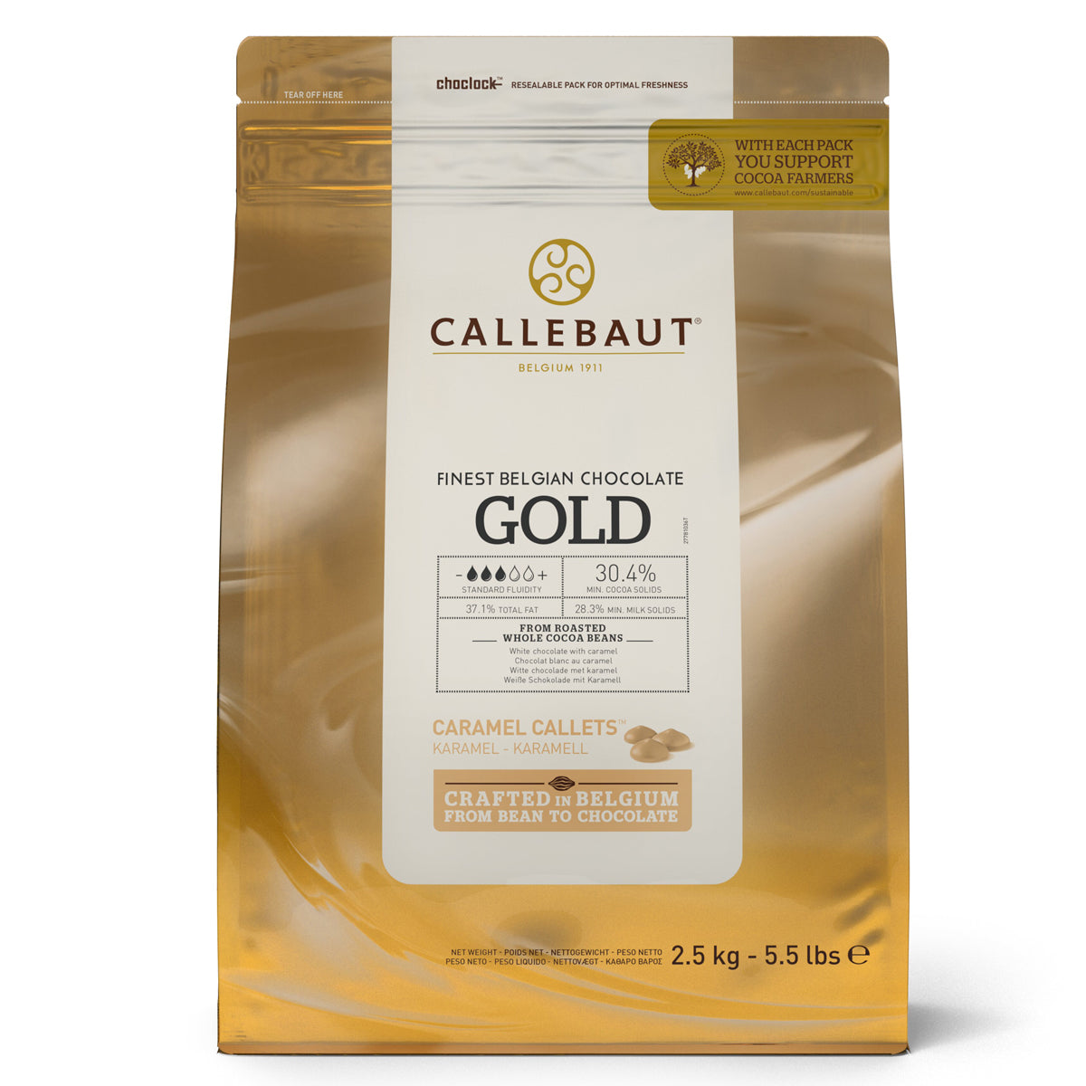 Chocolates - Callebaut Chocolate -Gold- 2,5 Kg