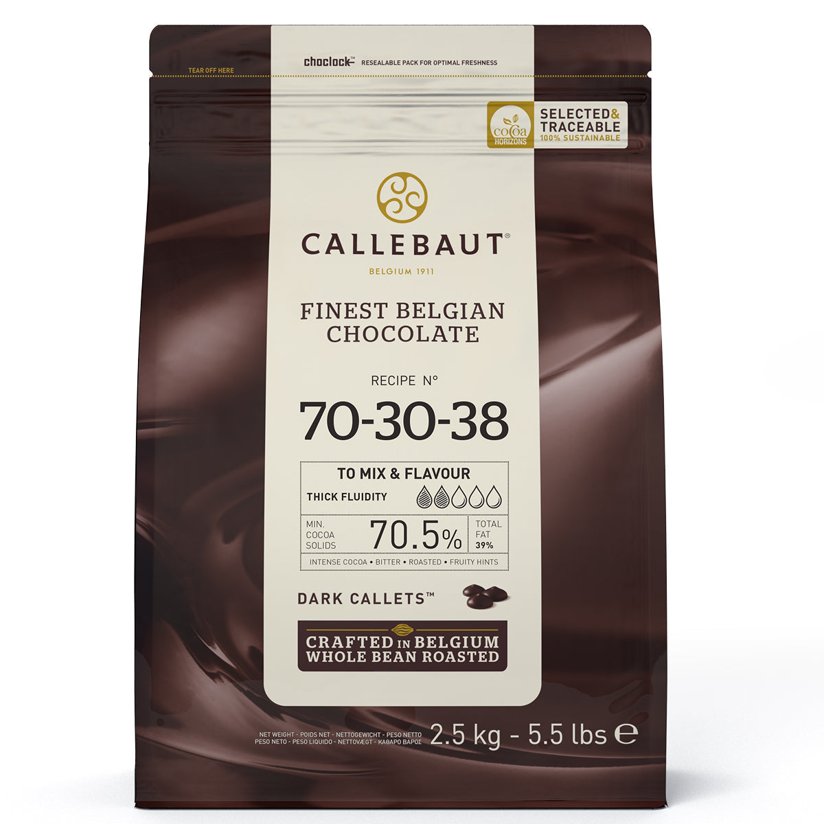 Chocolates - Chocolate Callebaut 70-30-38 – 2,5Kg
