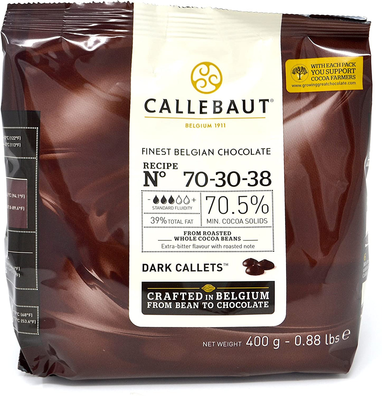 Chocolates - Chocolate Callebaut 70-30-38 – 400gr