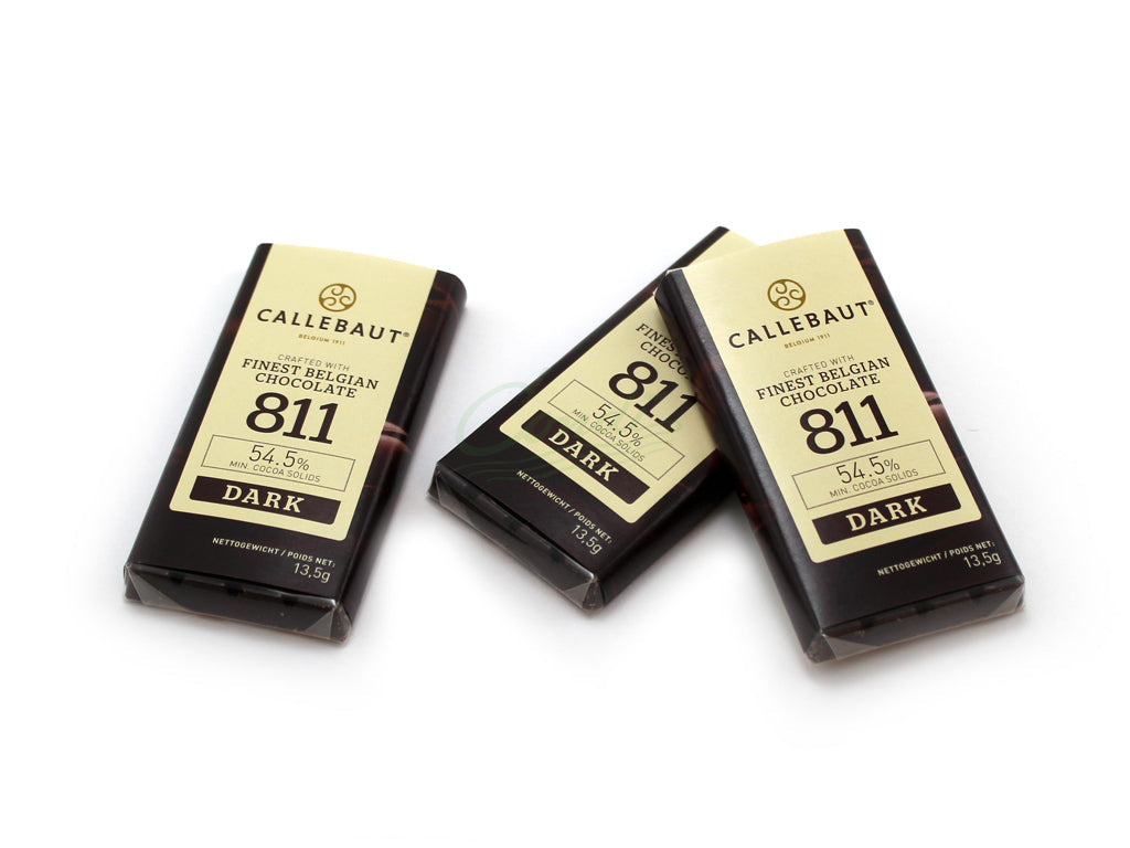 Chocolates - Napolitana 811 Callebaut - 13,5g - Kit 15 Unidades