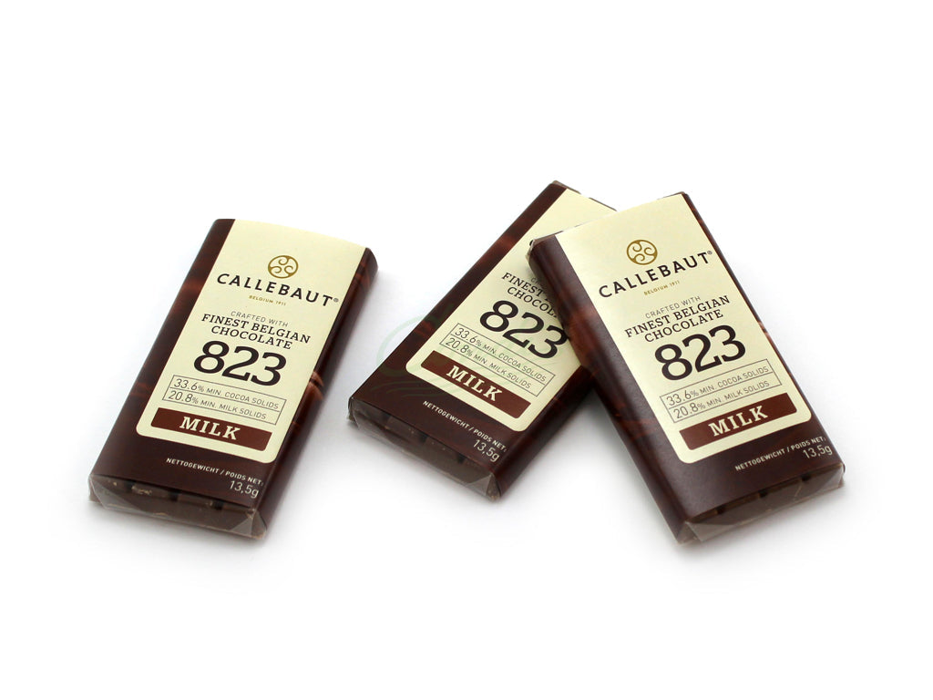 Chocolates - Napolitana 823 Callebaut - 13,5g - Kit 15 Unidades