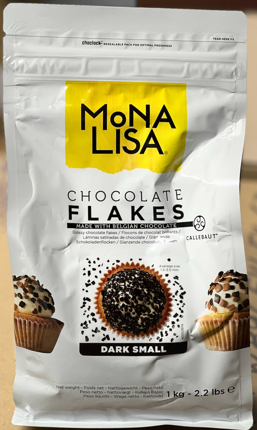 Chocolates - Split Mini Flakes Negra Escama Belga Em Flocos 1kg Callebaut