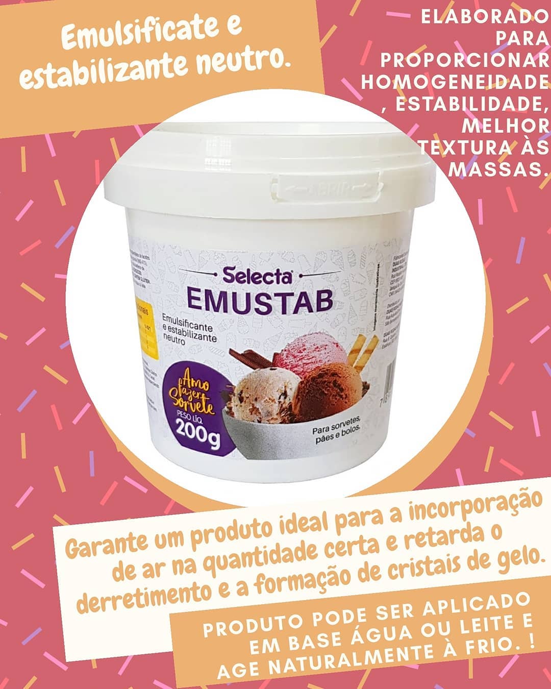 Comestíveis - Emulsificante EMUSTAB 200g