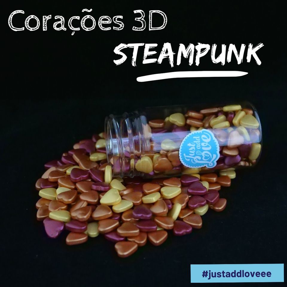 Corações 3D Steampunk - 75g