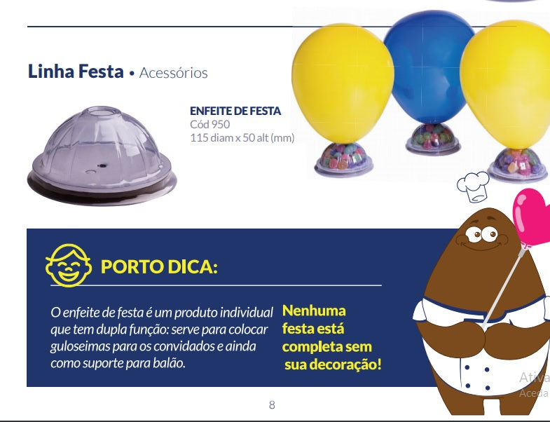 Forma De Chocolate - Enfeite De Festa - PF950