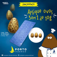 Thumbnail for Forma De Chocolate - Folha De Modelagem - Aplique Ovos 3 Em 1 - PF863