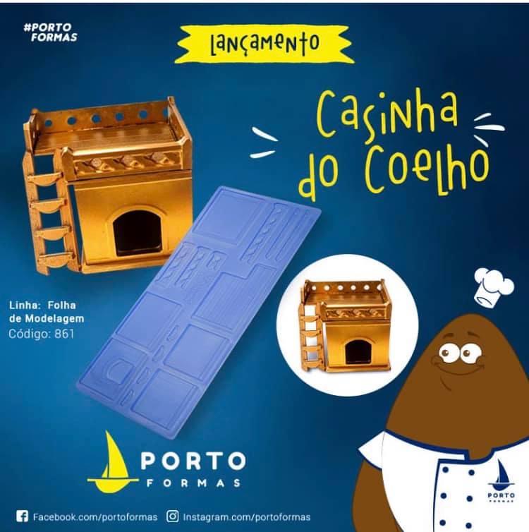 Forma De Chocolate - Folha De Modelagem - Casinha Do Coelho - PF861