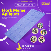 Thumbnail for Forma De Chocolate - Folha De Modelagem - Flork Meme Apliques - PF892