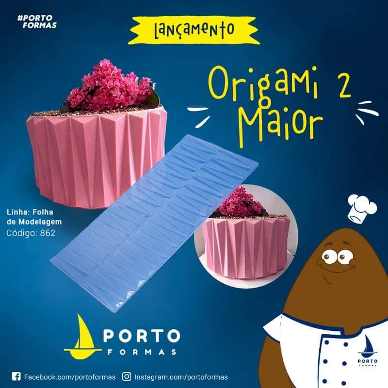 Forma De Chocolate - Folha De Modelagem - Origami 2 - PF862