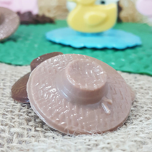 Forma De Chocolate - Forma Acetato Simples -  Chapéu De Palha - BWB9565