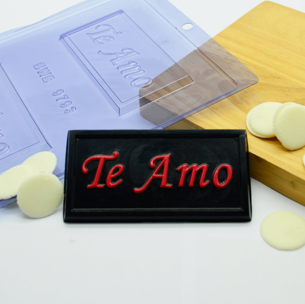 Forma De Chocolate - Forma Acetato Simples -  Tablete Te Amo - BWB9793